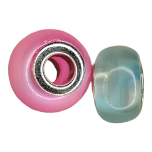 Set of 5 Charms: Unicorn Theme - Silver/Pink/Teal - Create Your Own Bracelet - Picture 8 of 10